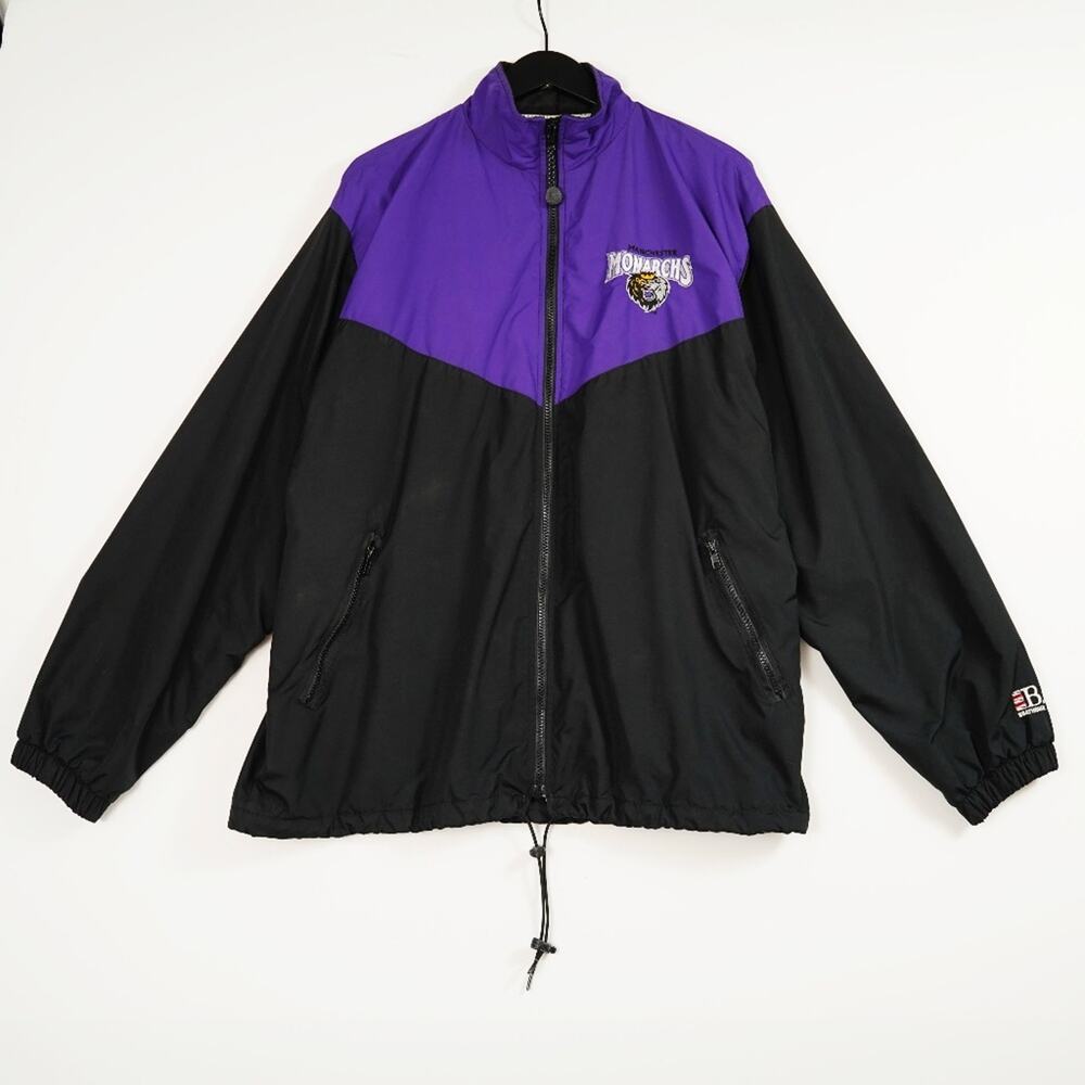VTG Boat House Jacket windbreaker The Manchester Monarchs AHL Large USA made